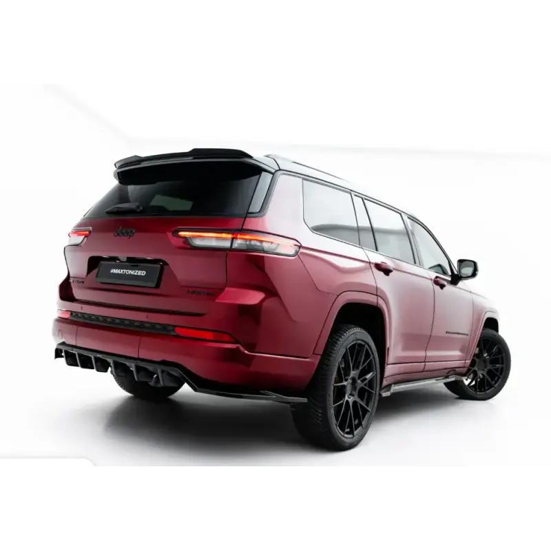 Commander Maintenant ARRIERE SPLITTER (AVEC UNE BARRE VERTICALE) JEEP GRAND CHEROKEE L MK5 - MAXTONDESIGN - FINITION NOIR BRILLANT