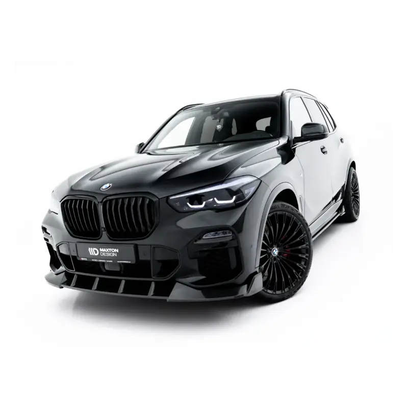 FIBRE DE CARBONE LAME DU PARE-CHOCS AVANT BMW X5 M-PACK G05- MAXTONDESIGN - CARBON VERITABLE Expédition Rapide