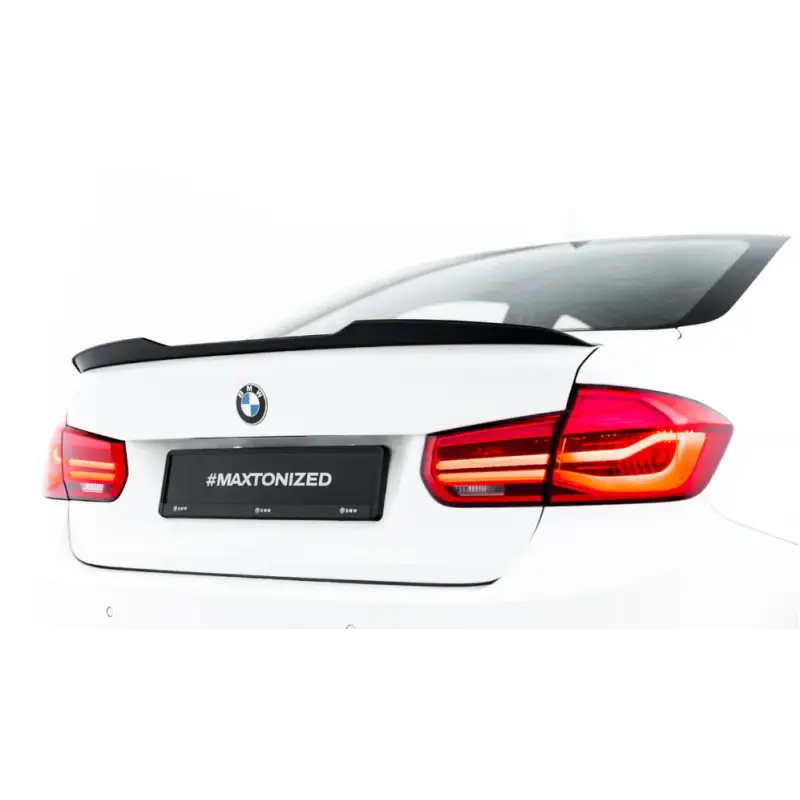 SPOILER CAP BMW 3 SPORTLINE SEDAN F30 - MAXTONDESIGN - FINITION NOIR BRILLANT Satisfait Ou Remboursé