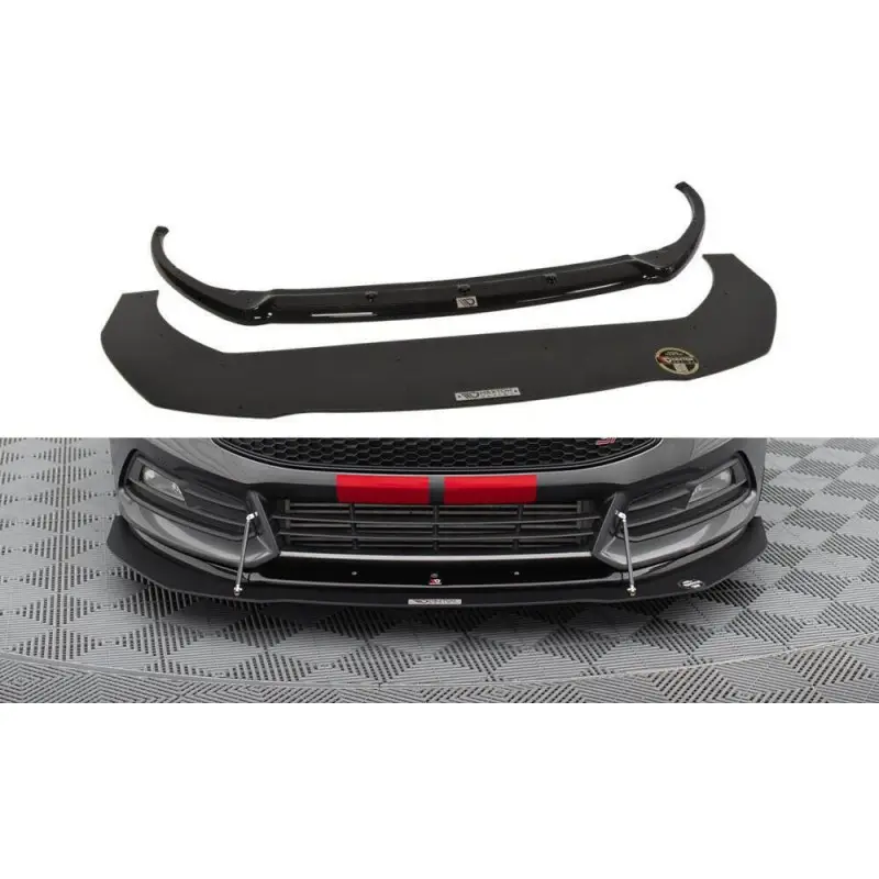 Authentique HYBRID LAME DU PARE-CHOCS AVANT V.1 FOCUS MK3 (APRES FACELIFT) - MAXTON DESIGN