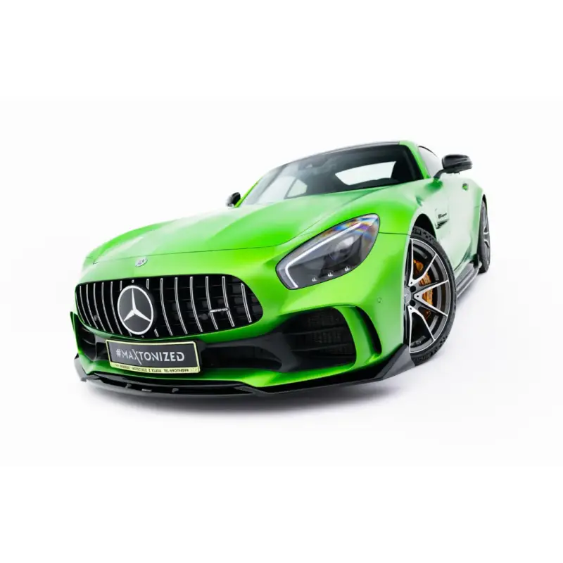 Nouvel Arrivage LAME DU PARE-CHOCS AVANT MERCEDES-AMG GT R C190 FACELIFT - MAXTONDESIGN - FINITION NOIR BRILLANT