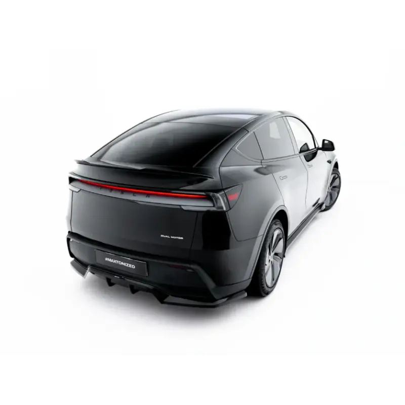 SPOILER CAP TESLA MODEL Y PREMIUM MK1 FACELIFT - MAXTONDESIGN - FINITION NOIR BRILLANT Usine Directe
