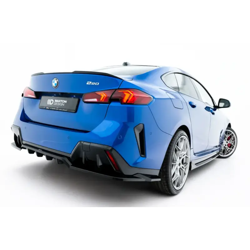 ARRIERE SPLITTER (AVEC UNE BARRE VERTICALE) BMW 2 M-PACK GRAN COUPEF74 - MAXTONDESIGN - FINITION NOIR BRILLANT Commande En Gros