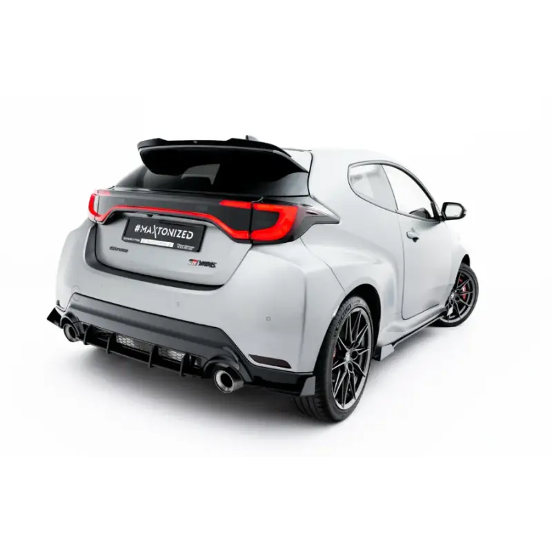 STREET PRO LAME DU PARE CHOCS ARRIERE + FLAPS TOYOTA GR YARIS MK4 FACELIFT - MAXTONDESIGN - NOIR MAT + FLAPS Haute Qualité