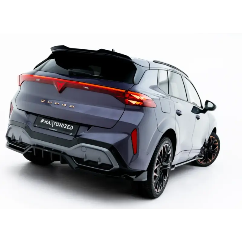 ARRIERE SPLITTER (AVEC UNE BARRE VERTICALE) V.3 CUPRA TERRAMAR MK1 (VERSION AVEC BARRE DE REMORQUAGE) - MAXTONDESIGN - FINITION NOIR BRILLANT Solde