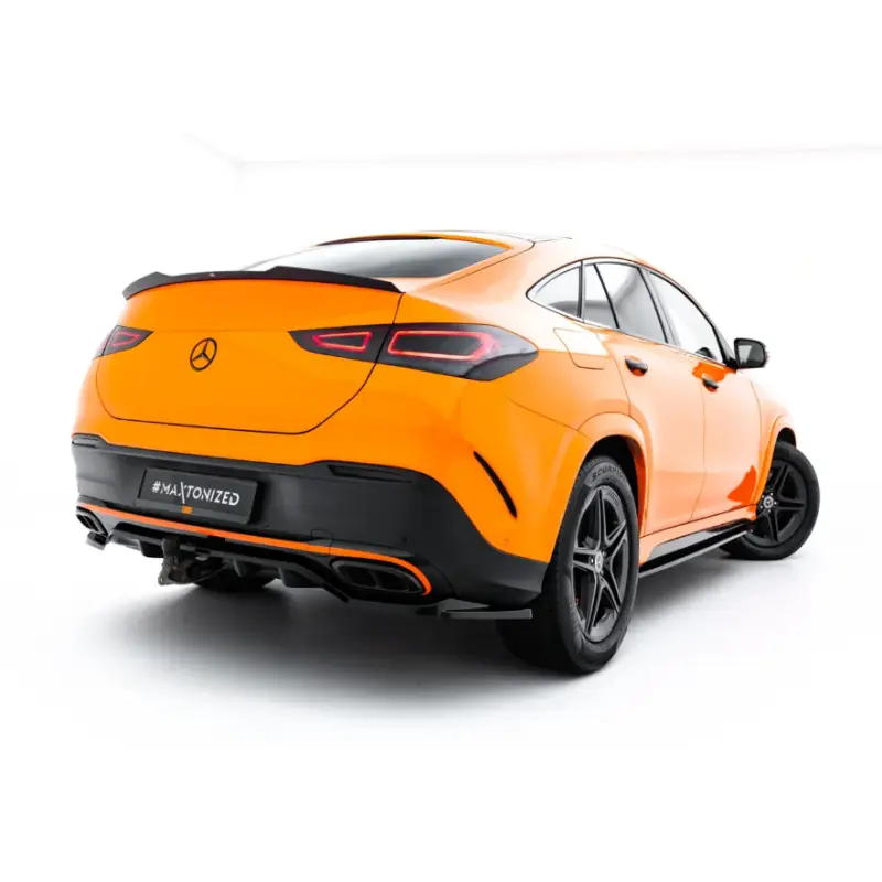 Livraison Gratuite ARRIERE SPLITTER (AVEC UNE BARRE VERTICALE) V.2 MERCEDES-BENZ GLE COUPE AMG-LINE C167 / C167 FACELIFT - MAXTONDESIGN - FINITION NOIR BRILLANT