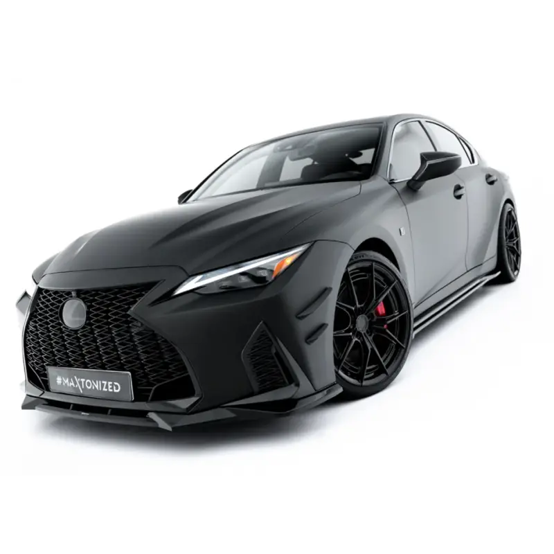 LAME DU PARE-CHOCS AVANT V.2 LEXUS IS 500 MK3 FACELIFT 2 (XE30) - MAXTONDESIGN - FINITION NOIR BRILLANT Meilleure Vente