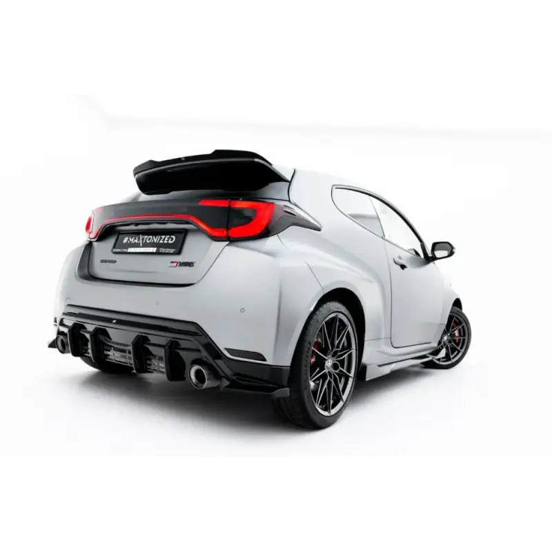 Livraison Gratuite LAMES DE PARE-CHOCS ARRIÈRE LATÉRALES V.3 TOYOTA GR YARIS MK4 FACELIFT - MAXTONDESIGN - FINITION NOIR BRILLANT
