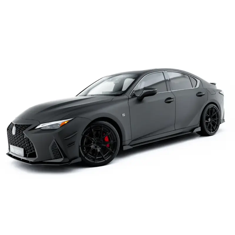STREET PRO RAJOUTS DES BAS DE CAISSE + FLAPS LEXUS IS 500 MK3 FACELIFT 2 (XE30) - MAXTONDESIGN - NOIR MAT + FLAPS Offre Exclusive