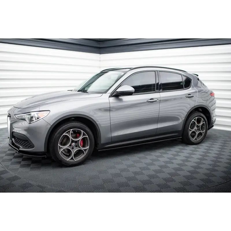 ENSEMBLE DIFFUSEUR - KIT DE LAMES ALFA ROMEO STELVIO MK1 - MAXTONDESIGN - FINITION NOIR BRILLANT Pas Cher