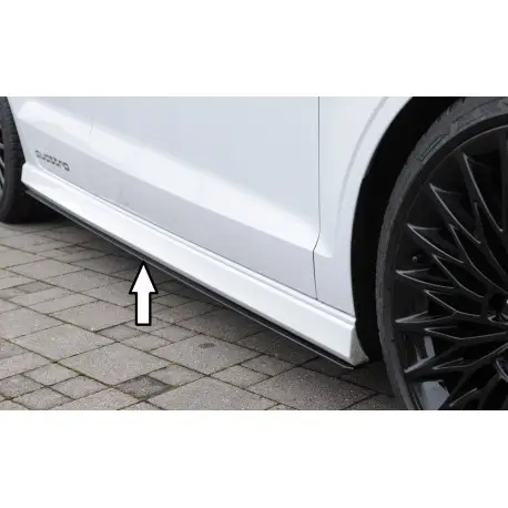 LAME DE BAS DE CAISSE DROIT AUDI A3 8V - S3 8V (13-20) - RS3 (18-21) - RIEGER - NOIR MAT A PEINDRE- BERLINE - CABRIO Must-Have