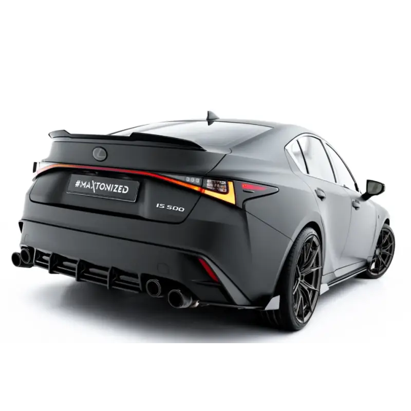 STREET PRO LAME DU PARE CHOCS ARRIERE + FLAPS LEXUS IS 500 MK3 FACELIFT 2 (XE30) - MAXTONDESIGN - NOIR MAT + FLAPS Produit De Marque