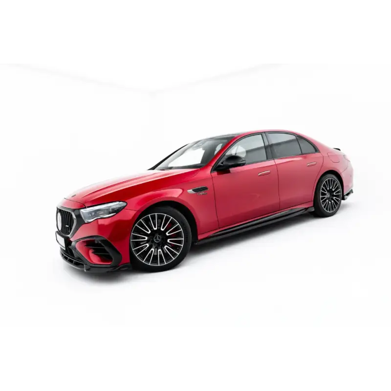 RAJOUTS DES BAS DE CAISSE MERCEDES-AMG E53 SEDAN / ESTATE W214 - MAXTONDESIGN - FINITION NOIR BRILLANT Prix Réduit