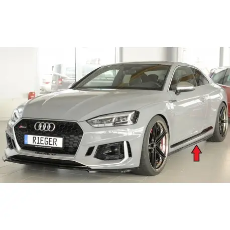 LAME DE BAS DE CAISSE GAUCHE AUDI RS5 B9 (17-20) - RIEGER - NOIR BRILLANT - COUPE Populaire