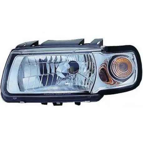 Super Prix SET 2 PHARES AVANT DESIGN AVEC CLIGNOTANTS INTEGRES À FOND CHROME POUR TOUTES VW POLO 6N (94-99) - H4