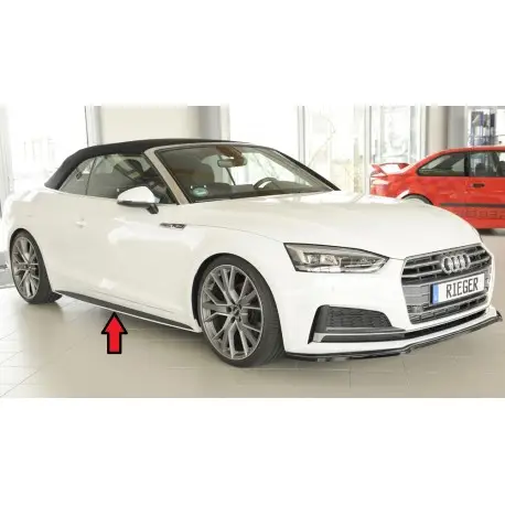 LAME DE BAS DE CAISSE DROIT AUDI A5 B9 - COUPÉ - CABRIO - RIEGER - NOIR MAT A PEINDRE (16-21) Expédié Aujourd’hui