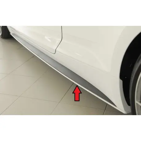 LAME DE BAS DE CAISSE GAUCHE AUDI A5 B9 - COUPÉ - CABRIO - RIEGER - NOIR MAT A PEINDRE (16-21) Vente Directe