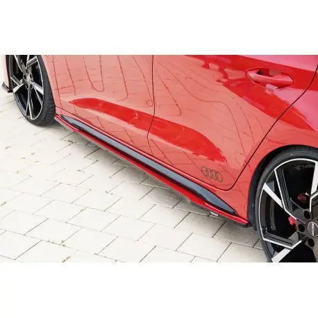 LAME DE BAS DE CAISSE GAUCHE AUDI A3 8Y - RIEGER - NOIR BRILLANT (19-25) Prix Cassé