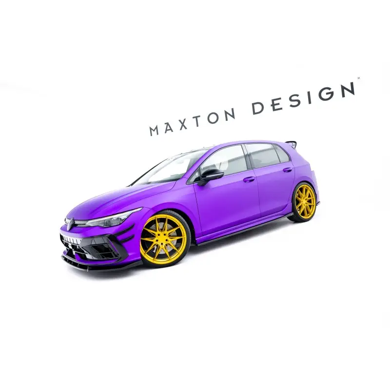 Prix Réduit ENSEMBLE DIFFUSEUR - KIT DE LAMES V.5 VOLKSWAGEN GOLF R MK8 FACELIFT - MAXTONDESIGN - FINITION NOIR BRILLANT