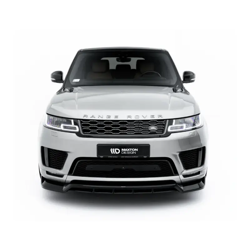 LAME DU PARE-CHOCS AVANT LAND ROVER RANGE ROVER SPORT MK2 FACELIFT - MAXTONDESIGN - FINITION NOIR BRILLANT Offre Exclusive