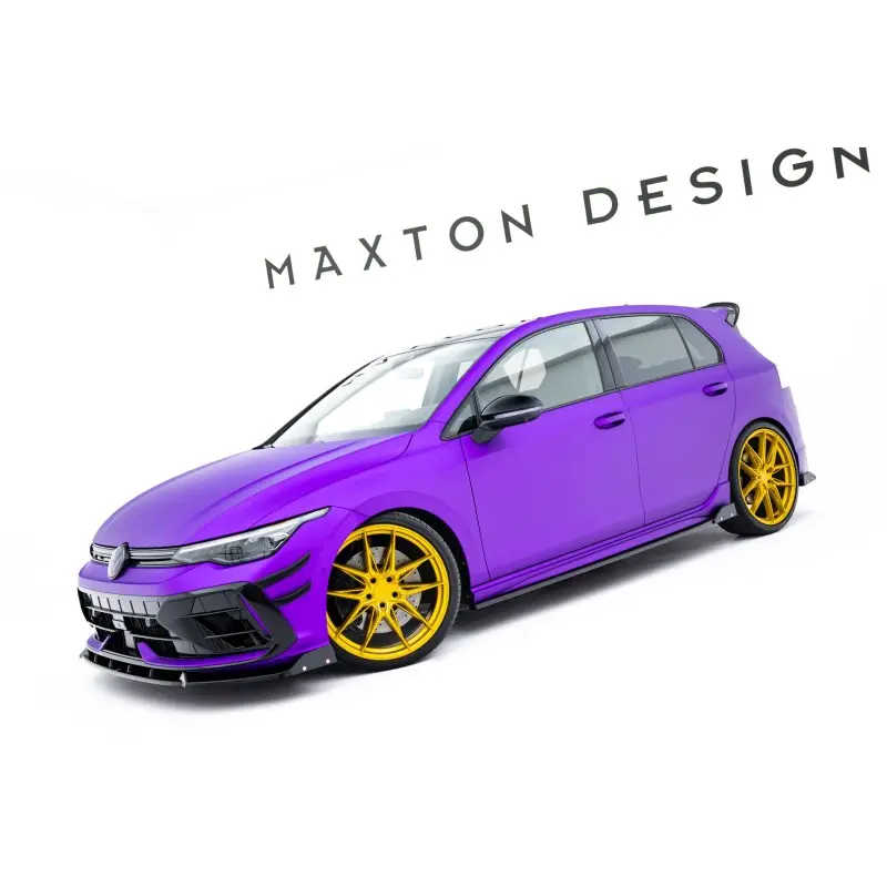 Meilleur Choix ENSEMBLE DIFFUSEUR - KIT DE LAMES V.3 VOLKSWAGEN GOLF R MK8 FACELIFT - MAXTONDESIGN - FINITION NOIR BRILLANT
