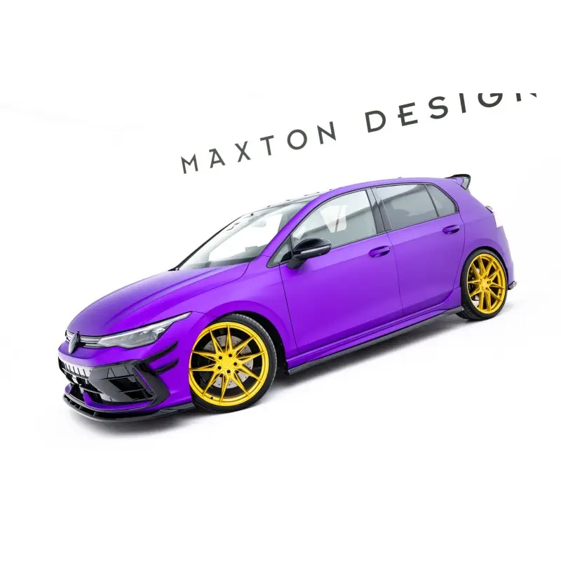 Nouvel Arrivage ENSEMBLE DIFFUSEUR - KIT DE LAMES V.2 VOLKSWAGEN GOLF R MK8 FACELIFT - MAXTONDESIGN - FINITION NOIR BRILLANT