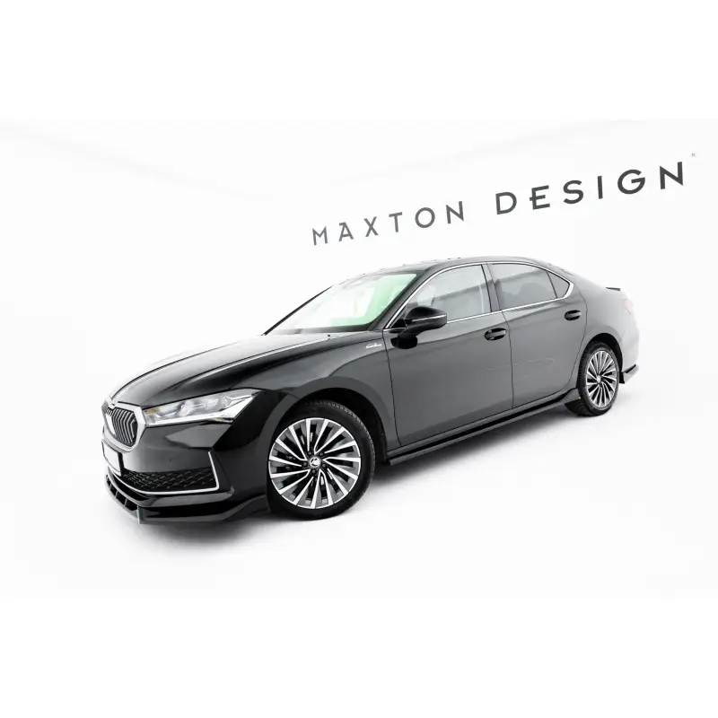 Livraison Gratuite ENSEMBLE DIFFUSEUR - KIT DE LAMES V.2 SKODA SUPERB SEDAN MK4 - MAXTONDESIGN - FINITION NOIR BRILLANT
