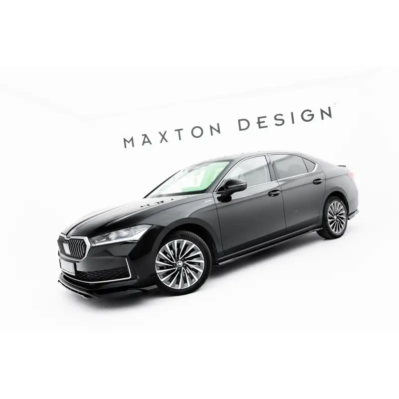 ENSEMBLE DIFFUSEUR - KIT DE LAMES V.1 SKODA SUPERB SEDAN MK4 - MAXTONDESIGN - FINITION NOIR BRILLANT Soldes