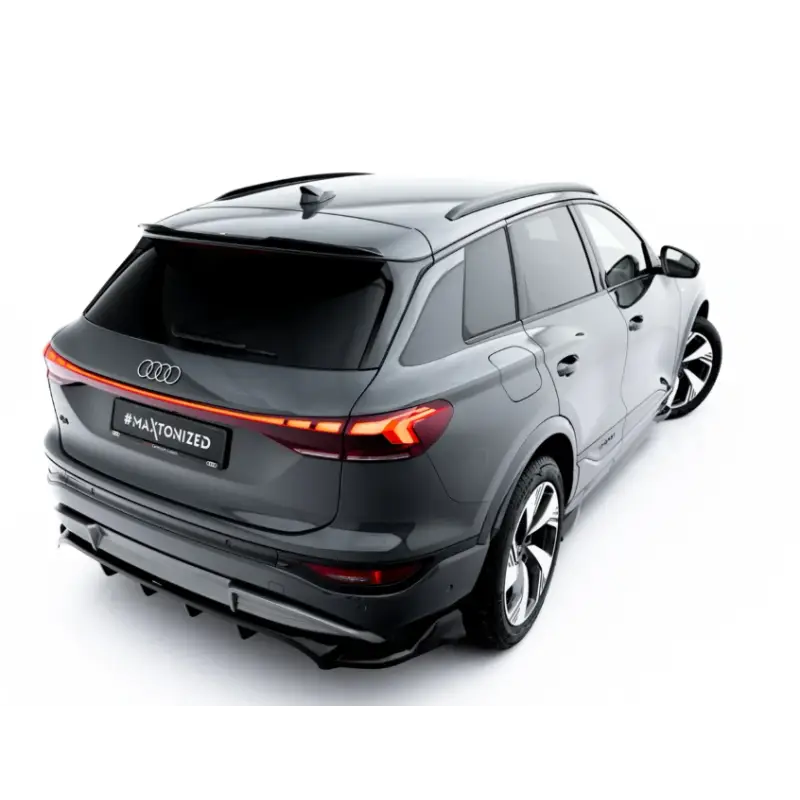 Remise SPOILER CAP AUDI Q6 E-TRON STANDARD / S-LINE / SQ6 E-TRON SUV MK1 - MAXTONDESIGN - FINITION NOIR BRILLANT