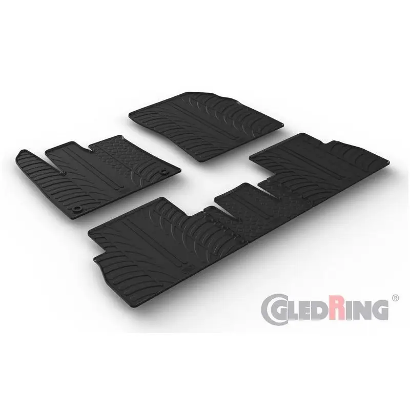 TAPIS DE SOL - TAPIS INTERIEUR EN CAOUTCHOUC POUR CITROEN BERLINGO - PEUGEOT RIFTER (19-23) Meilleur Choix
