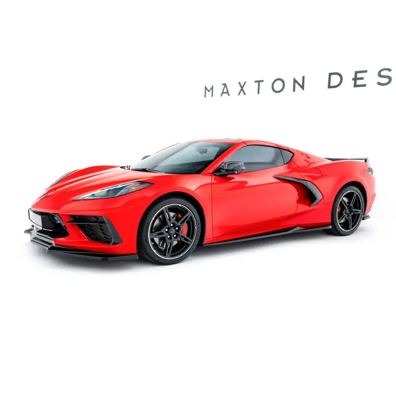 Vente Directe ENSEMBLE DIFFUSEUR - KIT DE LAMES CHEVROLET CORVETTE C8 - MAXTONDESIGN - FINITION NOIR BRILLANT