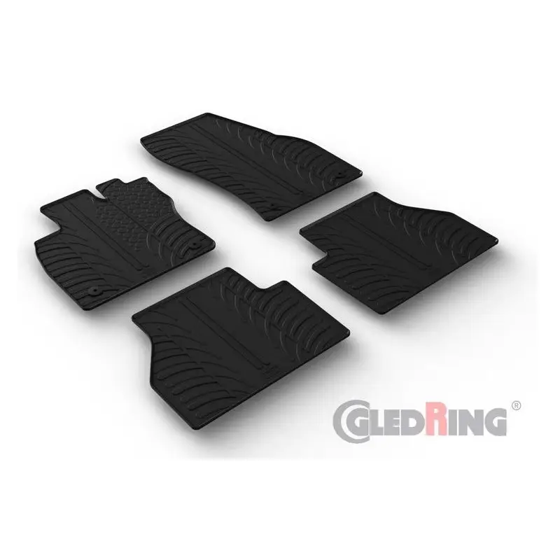 TAPIS DE SOL - TAPIS INTERIEUR EN CAOUTCHOUC POUR VW CADDY V MPV (20-23) Super Prix