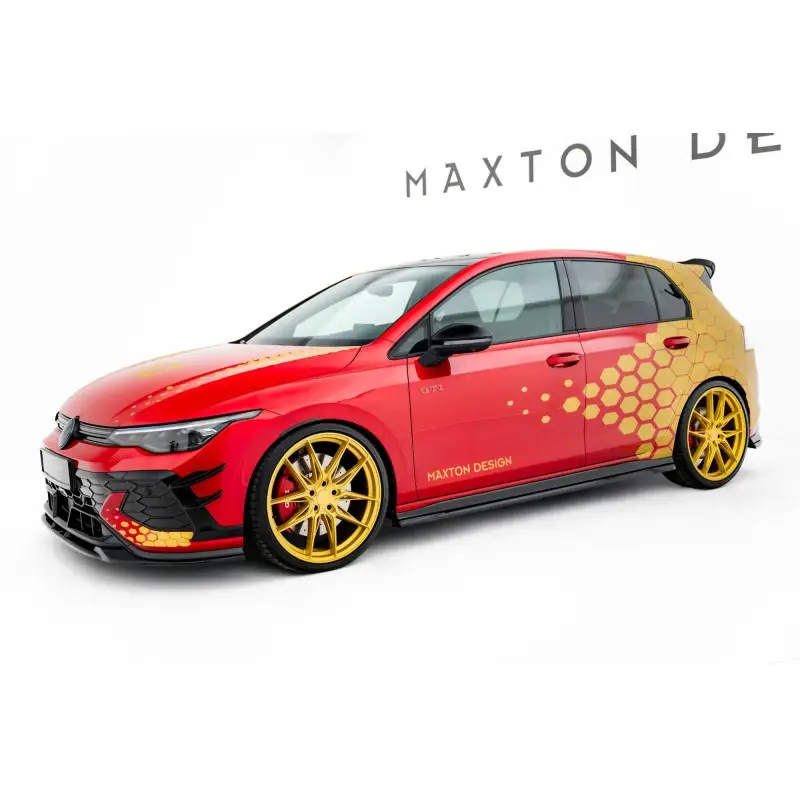 Offre Exclusive ENSEMBLE DIFFUSEUR V.1 VOLKSWAGEN GOLF GTI CLUBSPORT MK8 FACELIFT - MAXTONDESIGN - FINITION NOIR BRILLANT
