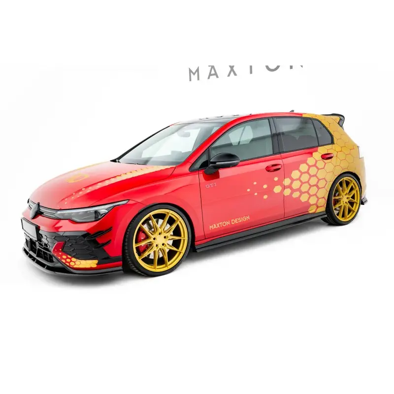 Prix Bas ENSEMBLE DIFFUSEUR V.2 VOLKSWAGEN GOLF GTI CLUBSPORT MK8 FACELIFT - MAXTONDESIGN - FINITION NOIR BRILLANT