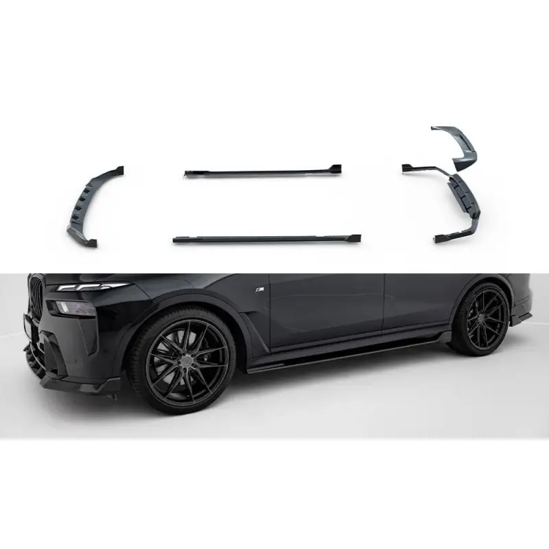 SET DE LAMES - KIT CARBON COMPLET - SPLITTERS BMW X7 M-PACK G07 FACELIFT - MAXTONDESIGN - VERITABLE CARBON Expédition Rapide
