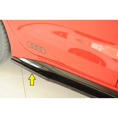 Nouveauté LAME DE BAS DE CAISSE DROIT AUDI A3 8Y - RIEGER - NOIR BRILLANT (19-25)