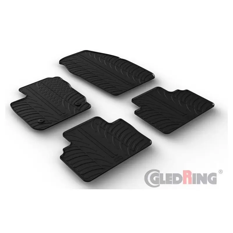 TAPIS DE SOL - TAPIS INTERIEUR EN CAOUTCHOUC POUR FORD TOURNEO COURIER KOMBI/PASSENG (14-) Super Prix