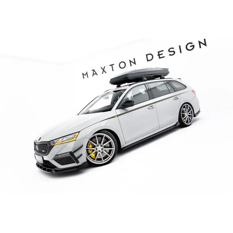 Quantité Limitée KIT COMPLET DE LAMES MAXTONDESIGN POUR V.2 SKODA OCTAVIA RS COMBI MK4 - MAXTONDESIGN - FINITION NOIR BRILLANT