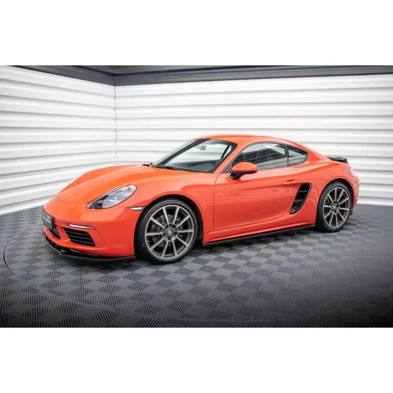 Commande En Gros KIT COMPLET DE LAMES MAXTONDESIGN POUR PORSCHE 718 CAYMAN 982C - MAXTONDESIGN - FINITION NOIR BRILLANT