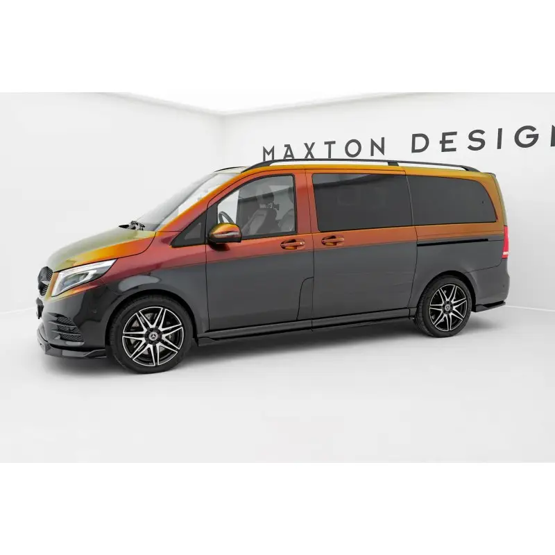 Pas Cher KIT COMPLET DE LAMES MAXTONDESIGN POUR MERCEDES-BENZ V-CLASS LONG AMG-LINE W447 FACELIFT - MAXTONDESIGN - FINITION NOIR BRILLANT