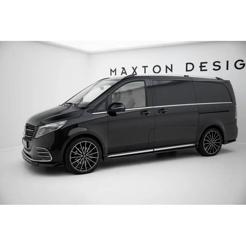 KIT COMPLET DE LAMES MAXTONDESIGN POUR MERCEDES-BENZ V-CLASS LONG AMG-LINE W447 FACELIFT 2 - MAXTONDESIGN - FINITION NOIR BRILLANT Haute Qualité