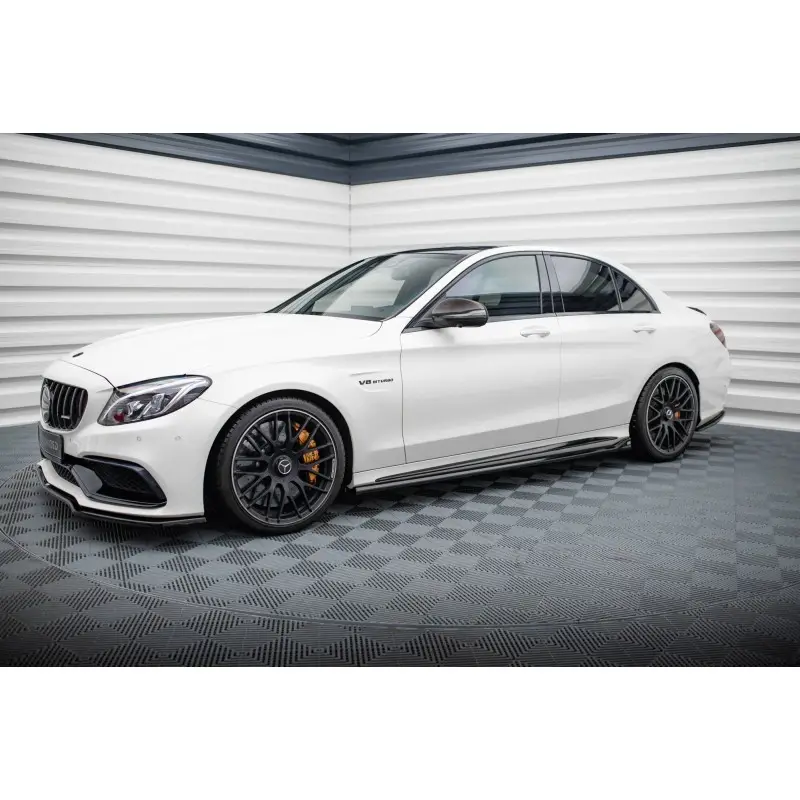 KIT COMPLET DE LAMES MAXTONDESIGN POUR MERCEDES-AMG C63 SEDAN / ESTATE W205 / S205 - MAXTONDESIGN - FINITION NOIR BRILLANT Vente Directe