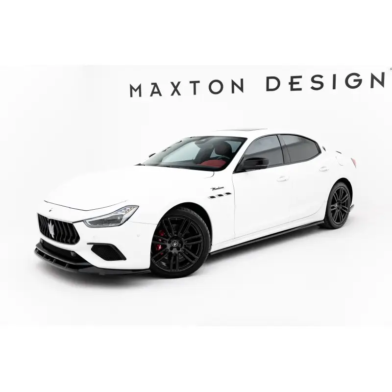 Nouvelle Collection KIT COMPLET DE LAMES MAXTONDESIGN POUR MASERATI GHIBLI MODENA MK3 FACELIFT - MAXTONDESIGN - FINITION NOIR BRILLANT