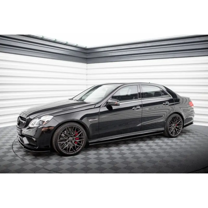 KIT COMPLET DE LAMES MAXTONDESIGN POUR MERCEDES-BENZ E63 AMG SEDAN W212 FACELIFT - MAXTONDESIGN - FINITION NOIR BRILLANT Produit De Marque