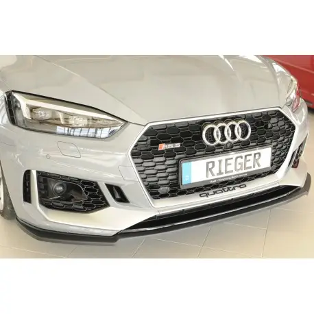 LAME DU PARE-CHOCS AVANT AUDI RS5 B9 (17-20) - RIEGER - NOIR MAT - COUPE - SPORTBACK Haute Qualité