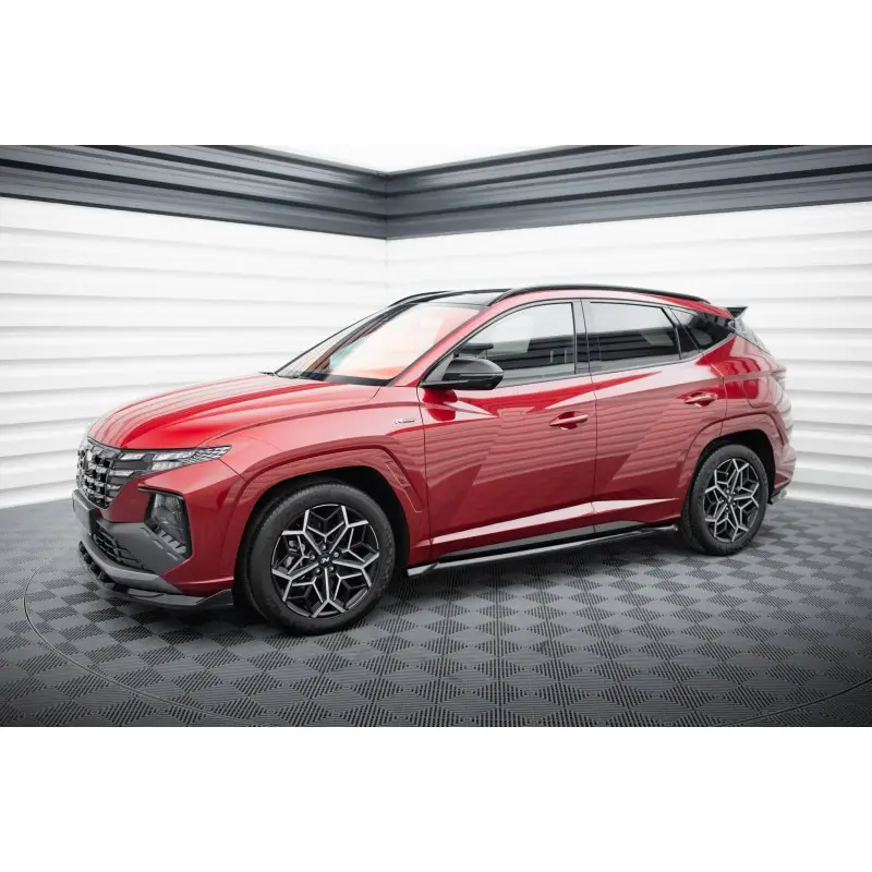 Achat Immédiat KIT COMPLET DE LAMES MAXTONDESIGN POUR HYUNDAI TUCSON N-LINE MK4 - MAXTONDESIGN - FINITION NOIR BRILLANT