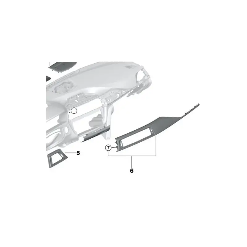 Certifié INSERT DE DECORATION DE TABLEAU DE BORD POUR BMW M3 F80 + M4 F82 - CARBON - OEM