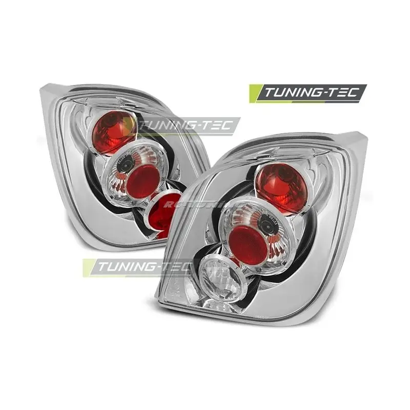 Feux Arrière Ford Fiesta MK3 04.89-09.95 Chrome Bon Marché