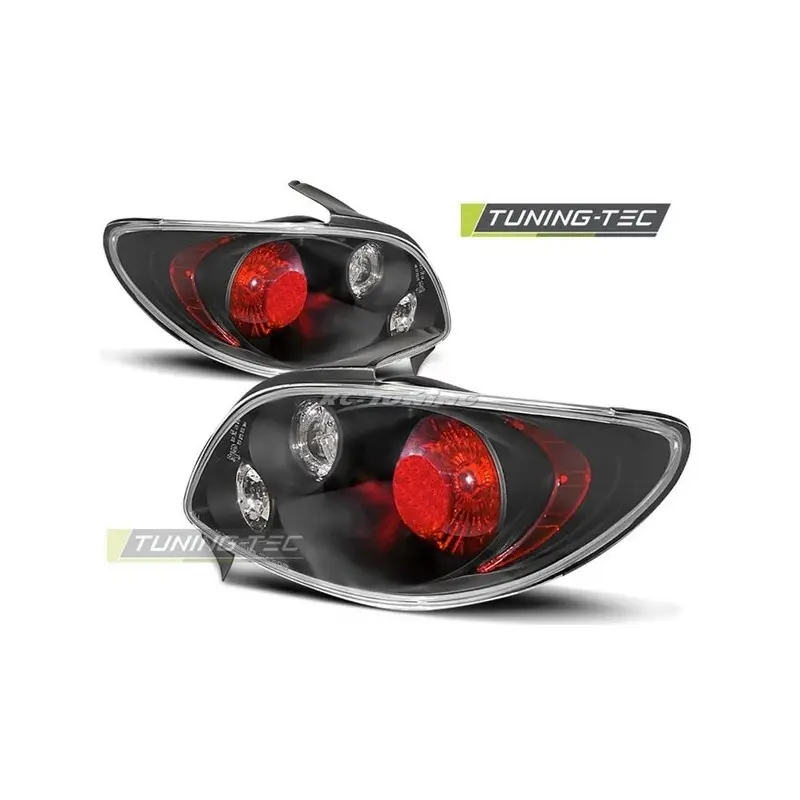 Petit Prix Feux Arrière Peugeot 206 98- Noir