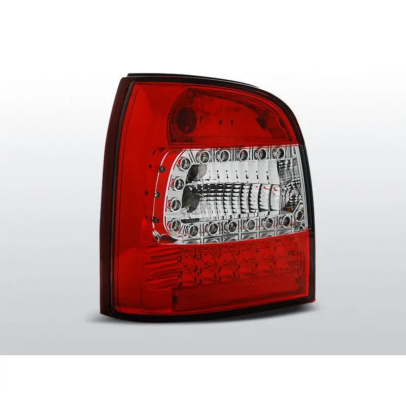 Prix Réduit Feux Arrière Audi A4 B5 Break 94-01 à Leds Rouge/Clair